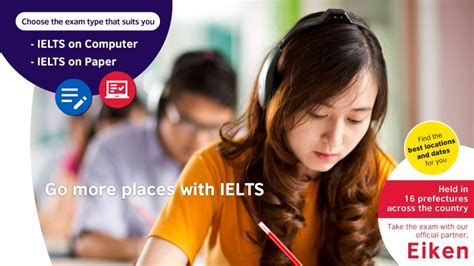 Book your IELTS test in Japan at an official IELTS test centre.